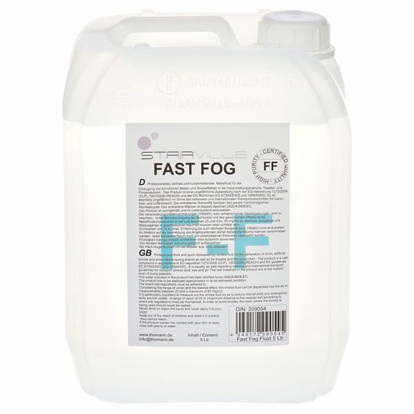 Stairville Fast Fog Fluid 5l - CO2 Effect